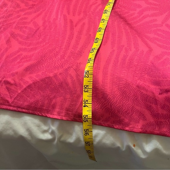 Fe Noel X Target Palm Leaf Contrast Flutter Sleeve Satin Maxi Dress 10 - Picture 5 of 8